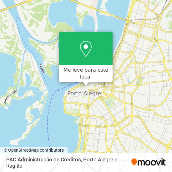 PAC Administração de Créditos mapa