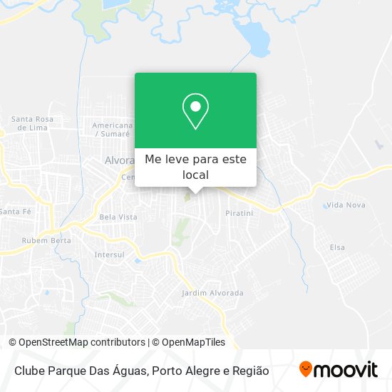 Clube Parque Das Águas mapa