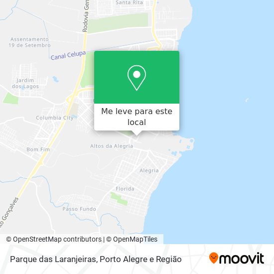 Parque das Laranjeiras mapa