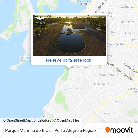 Parque Marinha do Brasil mapa