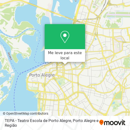 TEPA - Teatro Escola de Porto Alegre mapa