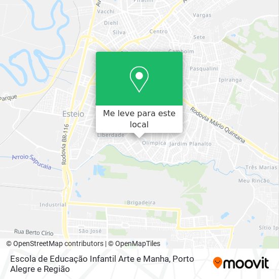 Escola de Educação Infantil Arte e Manha mapa