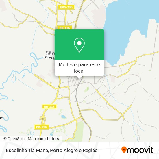 Escolinha Tia Mana mapa