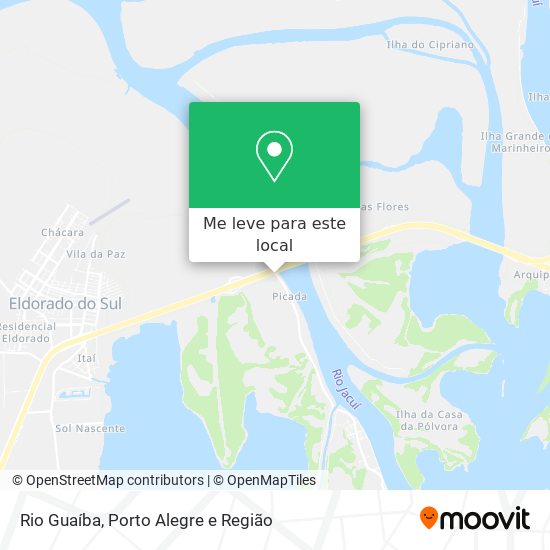 Rio Guaíba mapa