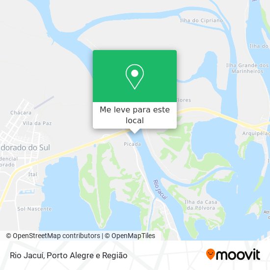 Rio Jacuí mapa