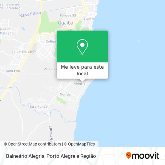 Balneário Alegria mapa