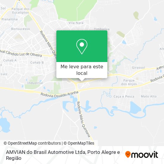 AMVIAN do Brasil Automotive Ltda mapa