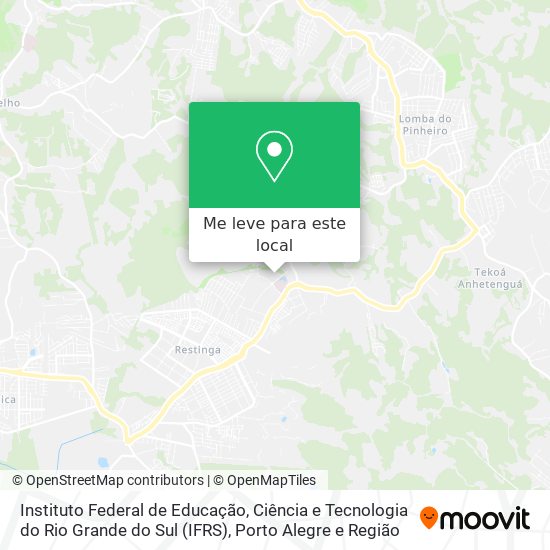 Instituto Federal de Educação, Ciência e Tecnologia do Rio Grande do Sul (IFRS) mapa