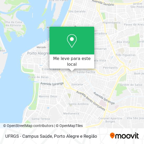 UFRGS - Campus Saúde mapa