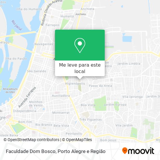 Faculdade Dom Bosco mapa