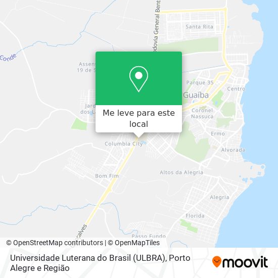 Universidade Luterana do Brasil (ULBRA) mapa