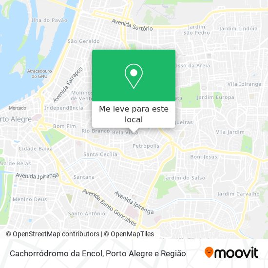 Cachorródromo da Encol mapa
