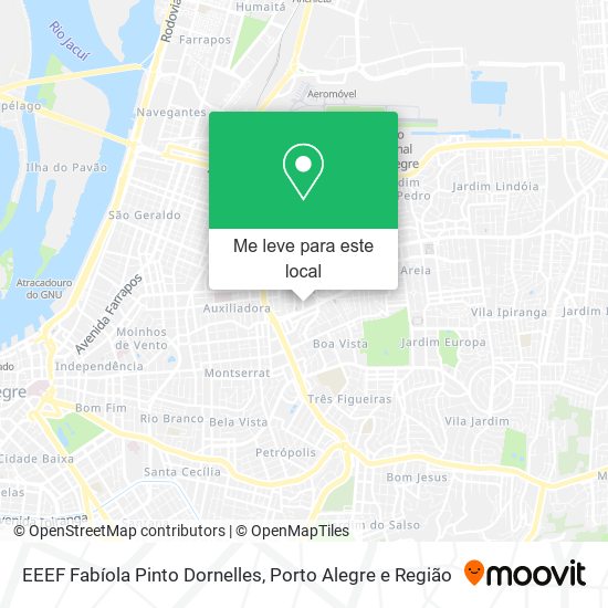 EEEF Fabíola Pinto Dornelles mapa