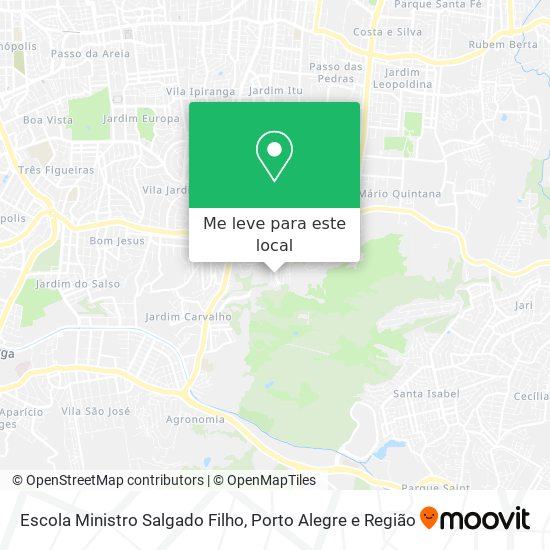 Escola Ministro Salgado Filho mapa