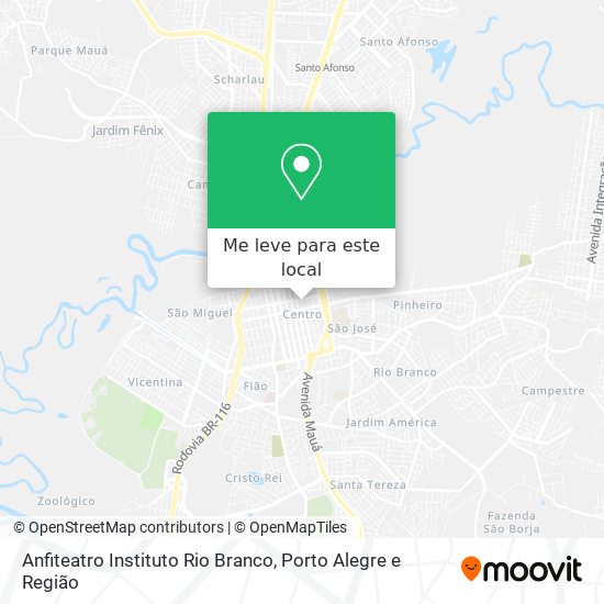 Anfiteatro Instituto Rio Branco mapa