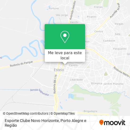 Esporte Clube Novo Horizonte mapa