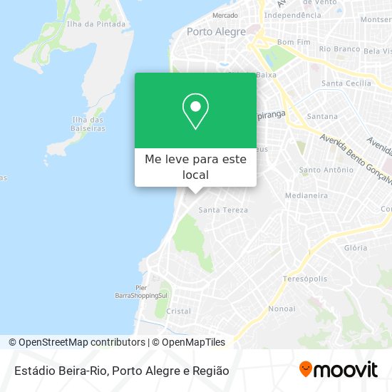 Estádio Beira-Rio mapa