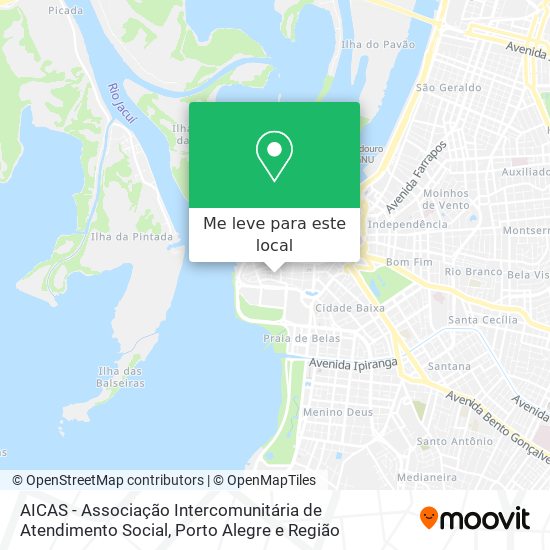 AICAS - Associação Intercomunitária de Atendimento Social mapa