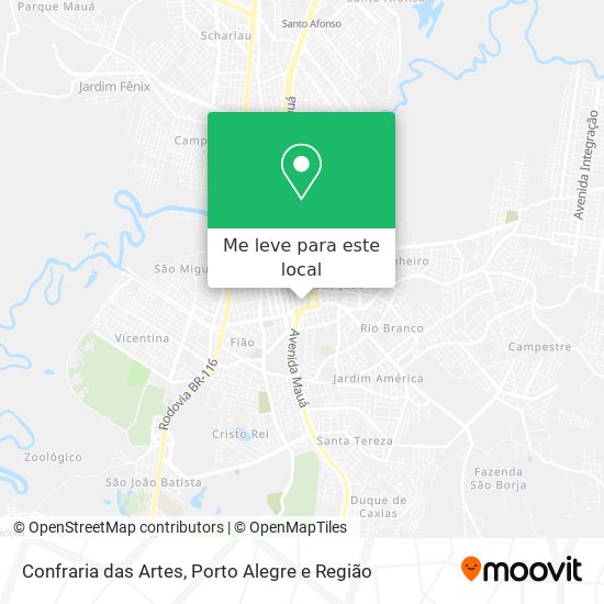 Confraria das Artes mapa