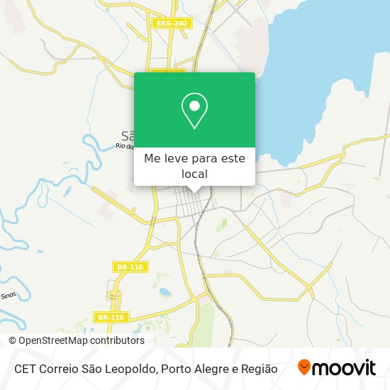 CET Correio São Leopoldo mapa