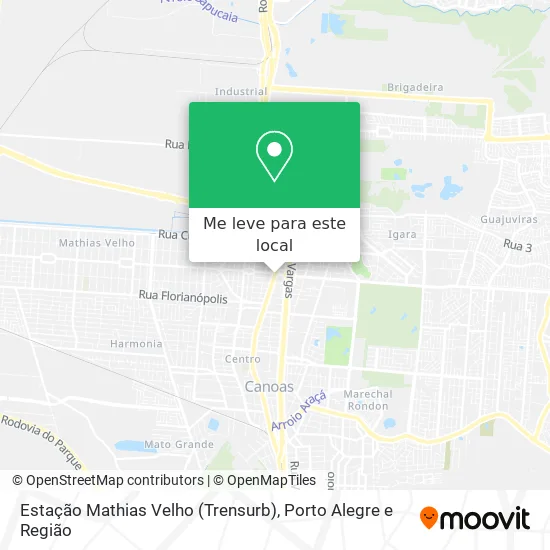 Estação Mathias Velho (Trensurb) mapa