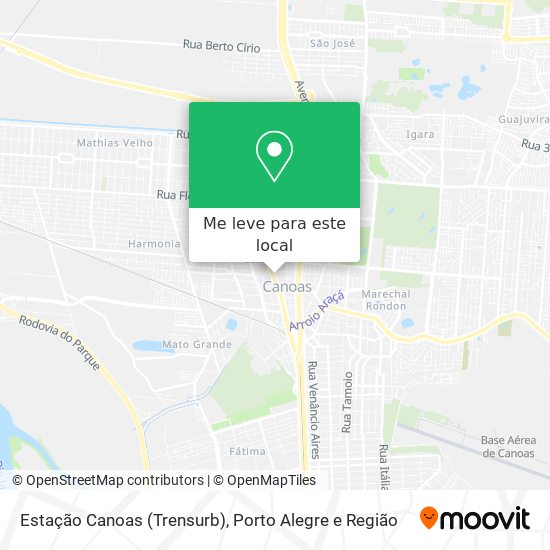 Estação Canoas (Trensurb) mapa