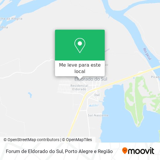 Forum de Eldorado do Sul mapa