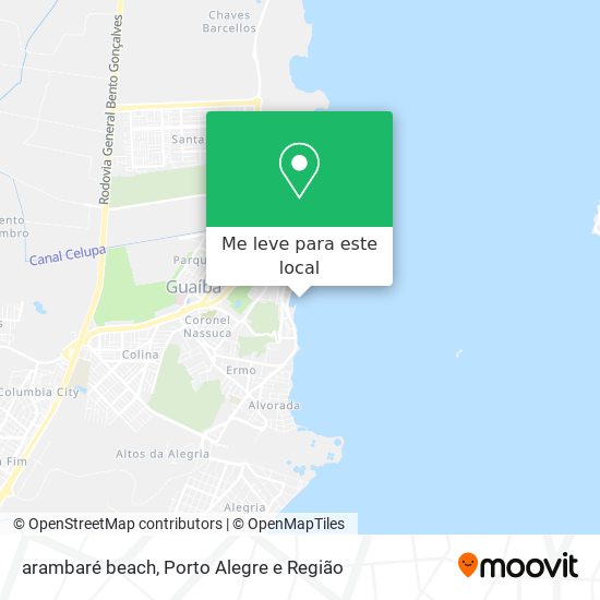 arambaré beach mapa