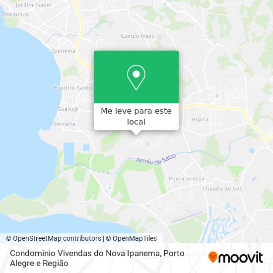 Condomínio Vivendas do Nova Ipanema mapa