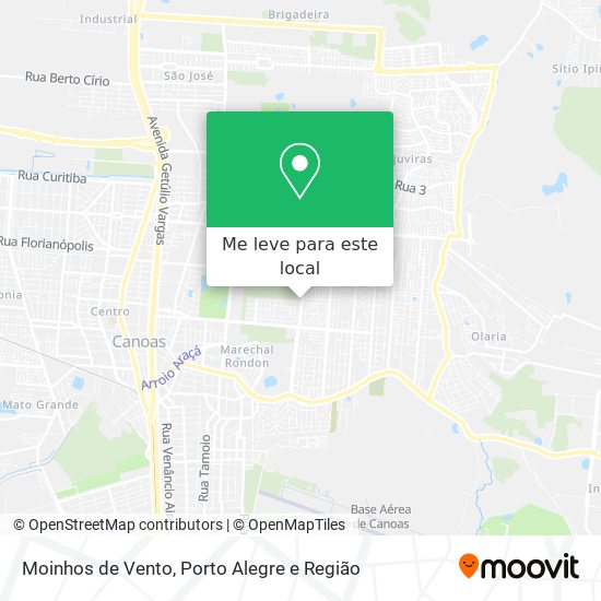 Moinhos de Vento mapa