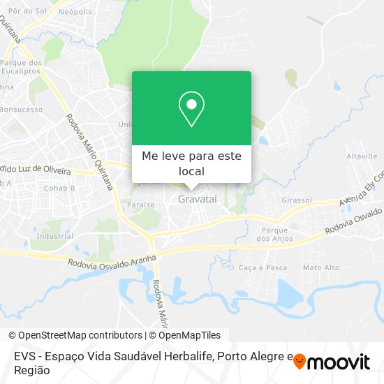 EVS - Espaço Vida Saudável Herbalife mapa