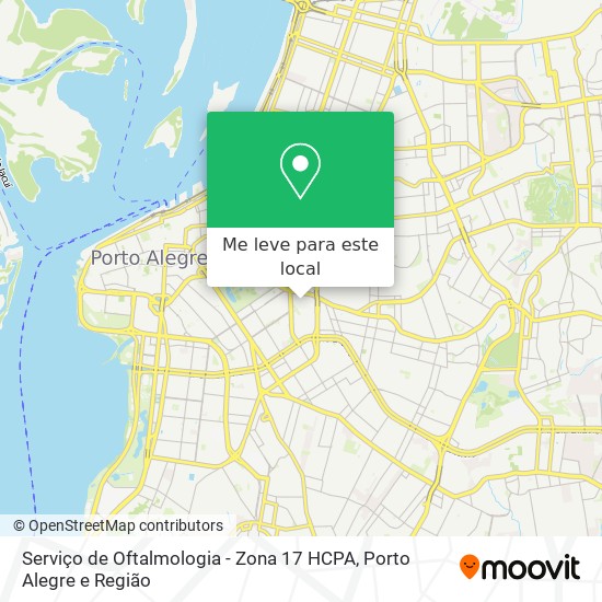 Serviço de Oftalmologia - Zona 17 HCPA mapa