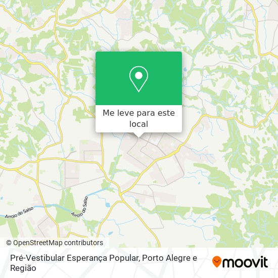 Pré-Vestibular Esperança Popular mapa