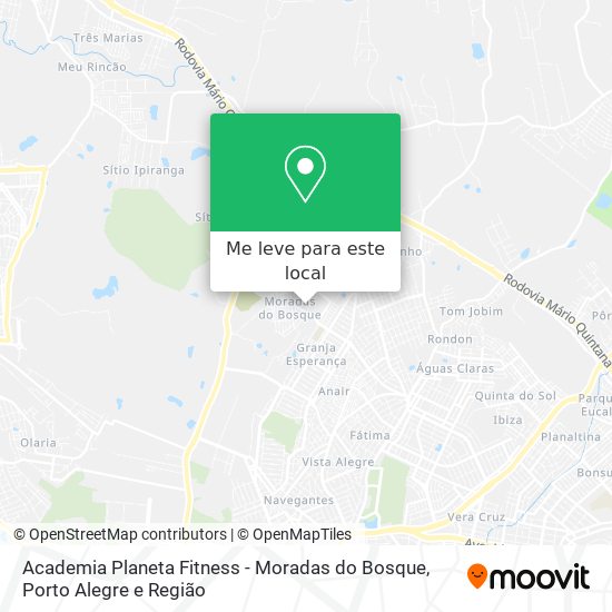 Academia Planeta Fitness - Moradas do Bosque mapa