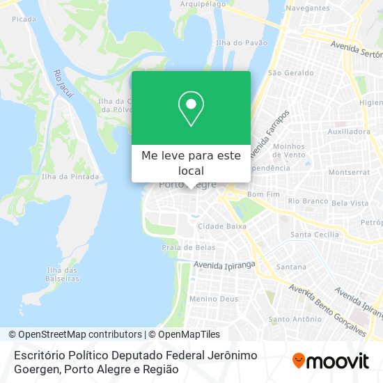 Escritório Político Deputado Federal Jerônimo Goergen mapa