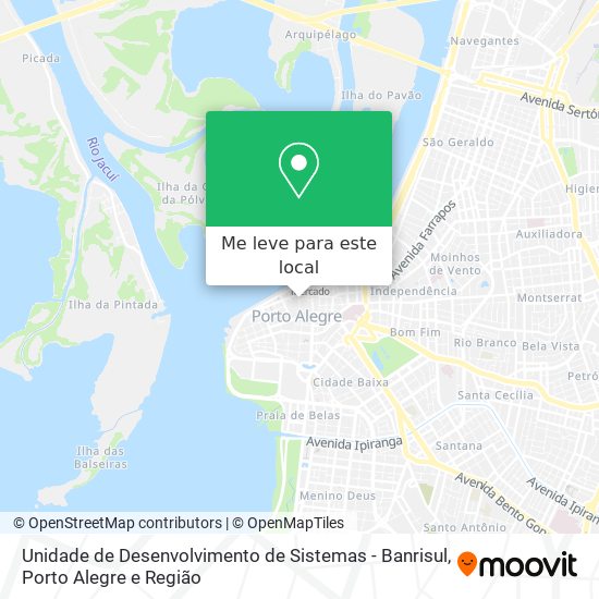 Unidade de Desenvolvimento de Sistemas - Banrisul mapa