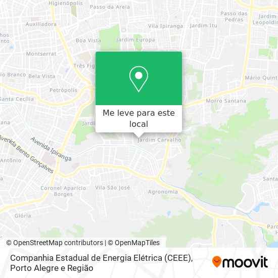 Companhia Estadual de Energia Elétrica (CEEE) mapa