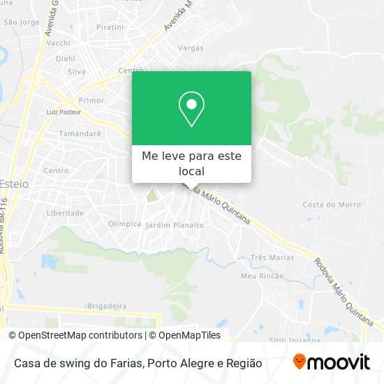 Casa de swing do Farias mapa