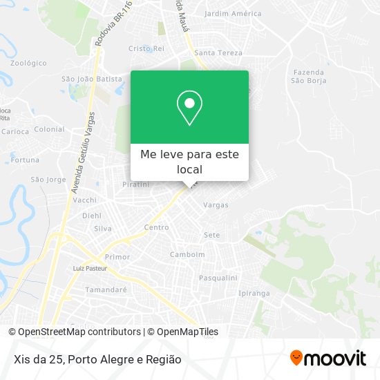 Xis da 25 mapa