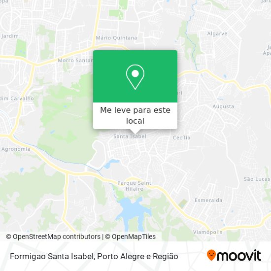 Formigao Santa Isabel mapa