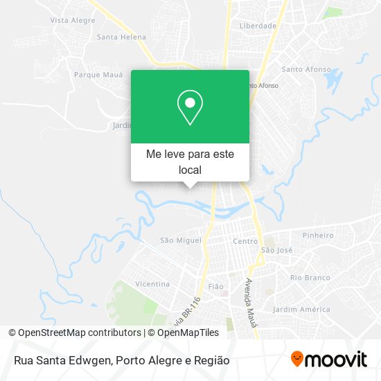Rua Santa Edwgen mapa