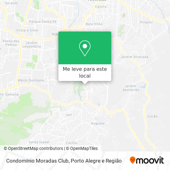 Condomínio Moradas Club mapa
