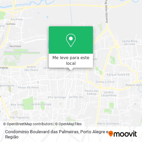 Condomínio Boulevard das Palmeiras mapa
