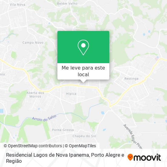 Residencial Lagos de Nova Ipanema mapa