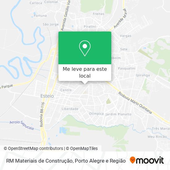 RM Materiais de Construção mapa