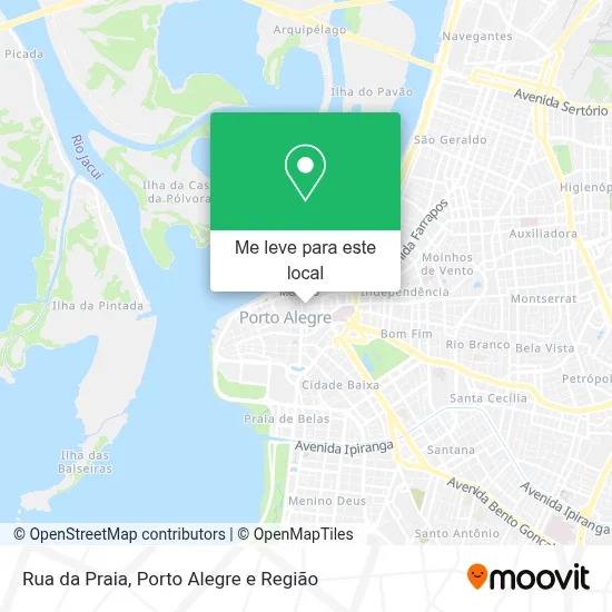Rua da Praia mapa