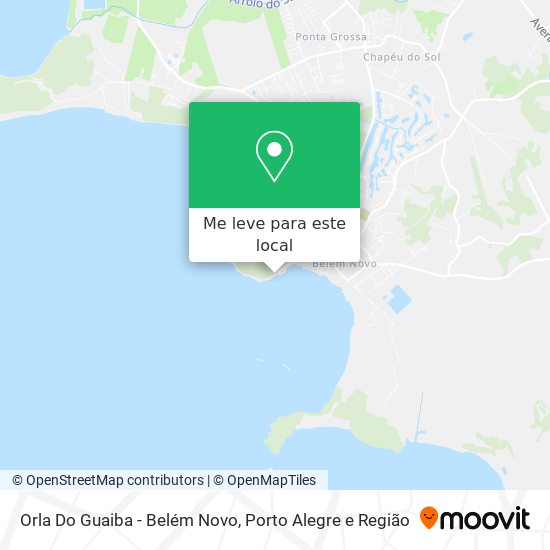 Orla Do Guaiba - Belém Novo mapa