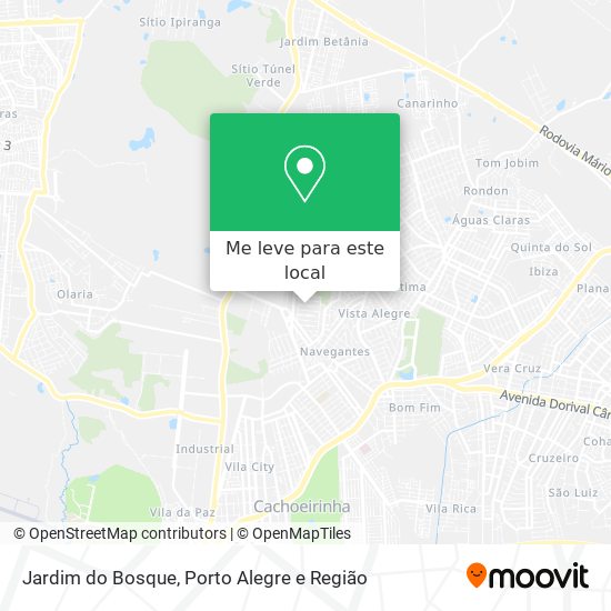 Jardim do Bosque mapa