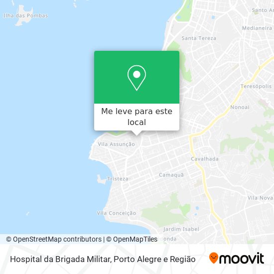 Hospital da Brigada Militar mapa