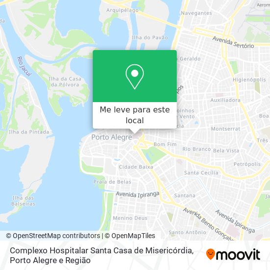 Complexo Hospitalar Santa Casa de Misericórdia mapa